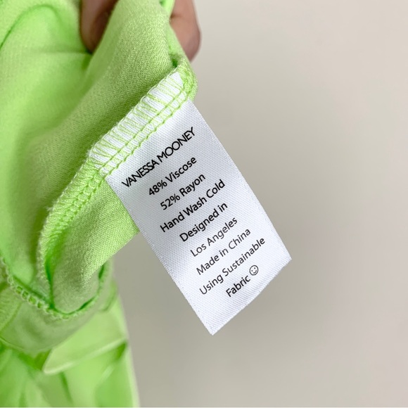 NEW Vanessa Mooney The Elisabeth Romper Dress (Sz XS) Candy Apple Green Satin - Picture 10 of 11